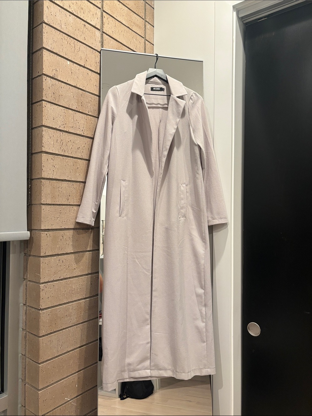 Missguided duster trench - gray, UK size 10